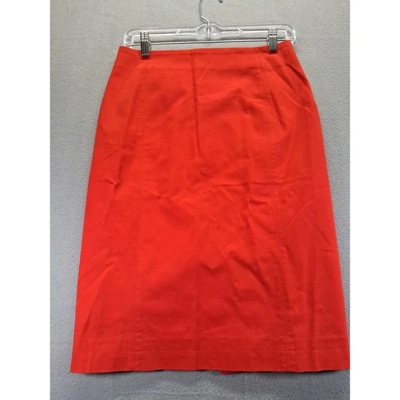 Kate Spade Saturday Red High Rise Pencil Straight Skirt Business Casual‎ Size 4