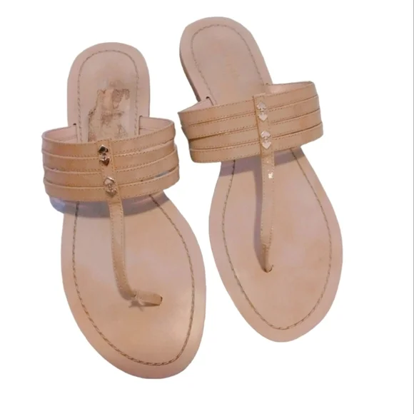 Kate Spade Sindy honey‎ sandals Patent Leather T-Strap Thong