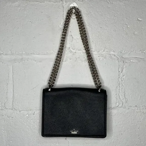 Kate Spade Women's Black Cameron Street Marci Leather Convertible Crossbody Bag‎