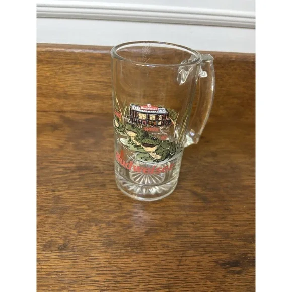 Vintage 1996 Budweiser Beer Mug Glad Stein‎ Collectible 12 oz