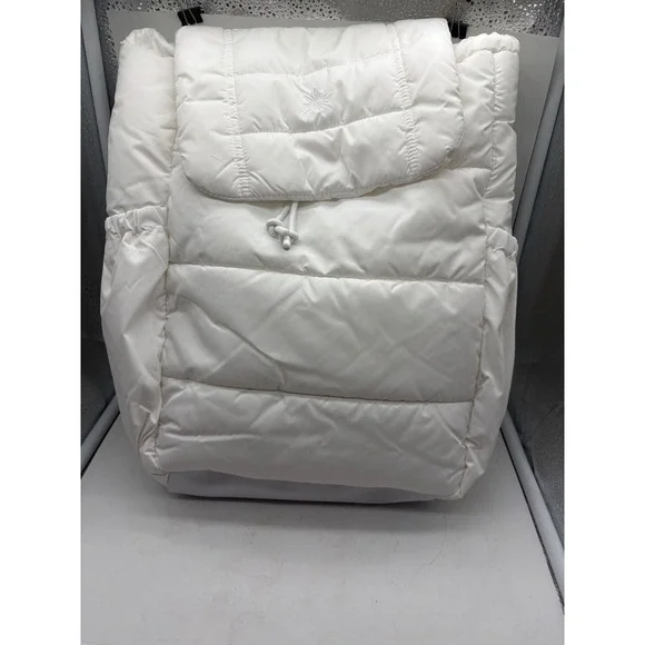 OFFLINE By Aerie Puff Love Backpack White Quilted Puffer School Gym Travel Bag