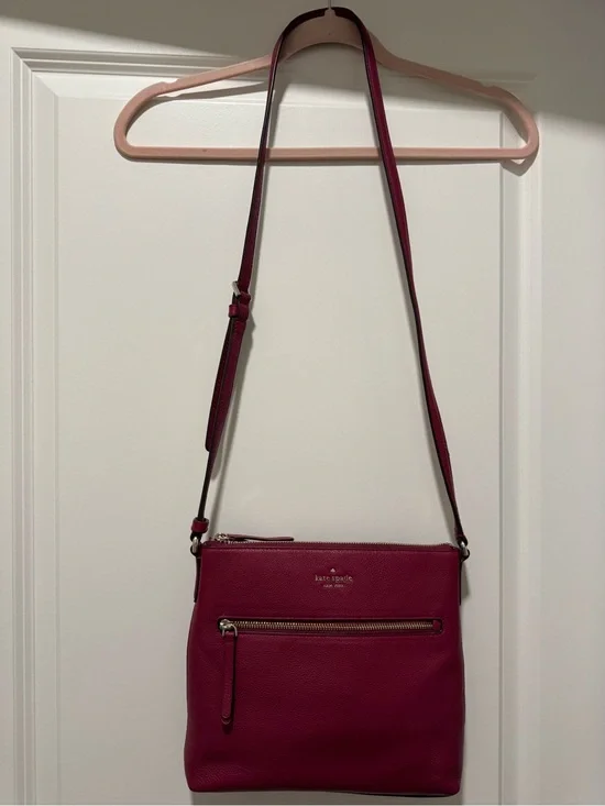 kate spade magenta leather crossbody bag