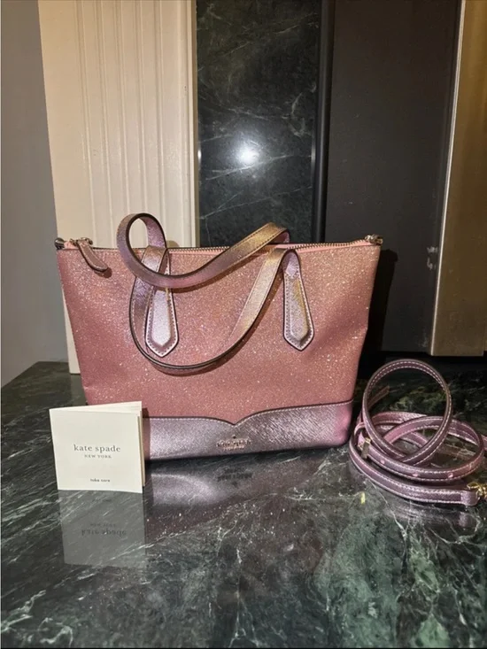 Kate Spade Lola Glitter Satchel, style WKR00159.