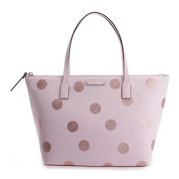 Kate Spade NY Polka Dot Pink Hani Haven Tote Bag