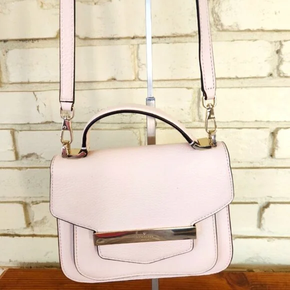 Euc Kate Spade NY Browning Lane Suna Pink Leather Crossbody Bag Purse