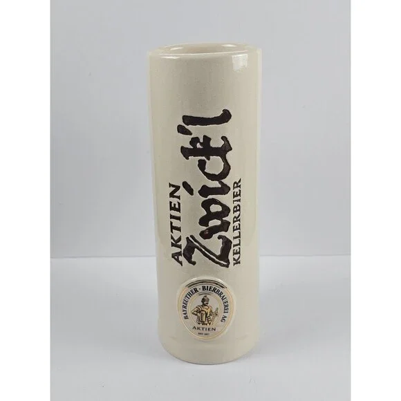Aktien Zwickl Kellerbier 0.51 Liter Beer Stein, 8.5” DGD Werbeartikel fast Ship
