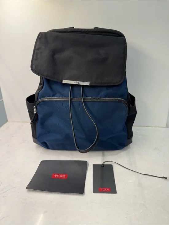 TUMI Elise Backpack Navy Blue & Black Nylon