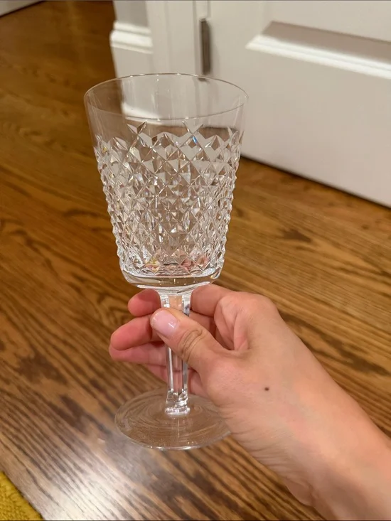 Waterford Crystal Clear Diamond-Cut Wine Glass - Set of 5