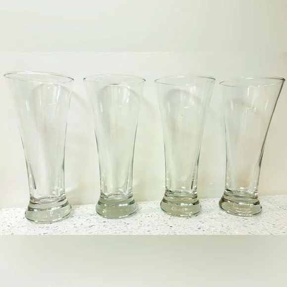 Set of Four Pilsner Glasses