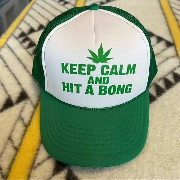 Keep Calm and Hit a Bong Trucker Hat