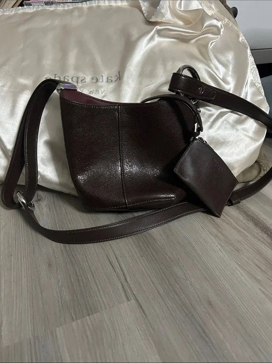 Kate Spade Halo Glazed Leather Mini Bucket Bag NWOT - two available