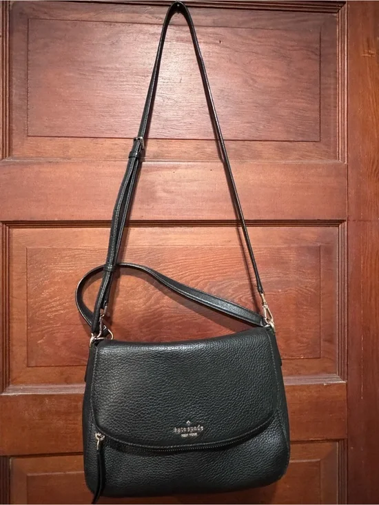 Kate Spade Black Leather Crossbody Bag
