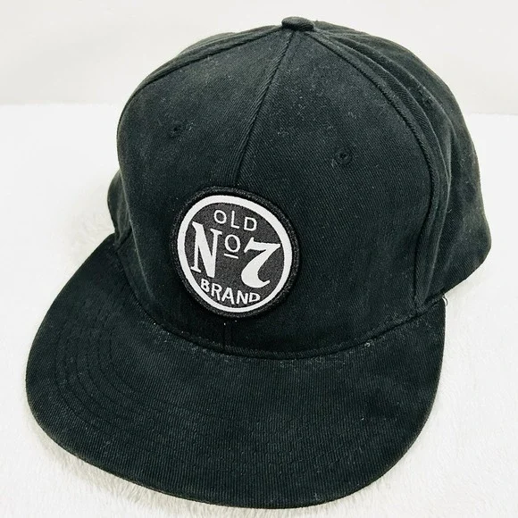 Jack Daniel's Old No. 7 Brand Drink Hat Cap Stretch Flex One Size Black Outdoors