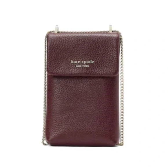 ⭐️Kate Spade Veronica Pebbled Leather North South Crossbody Grenache ⭐️