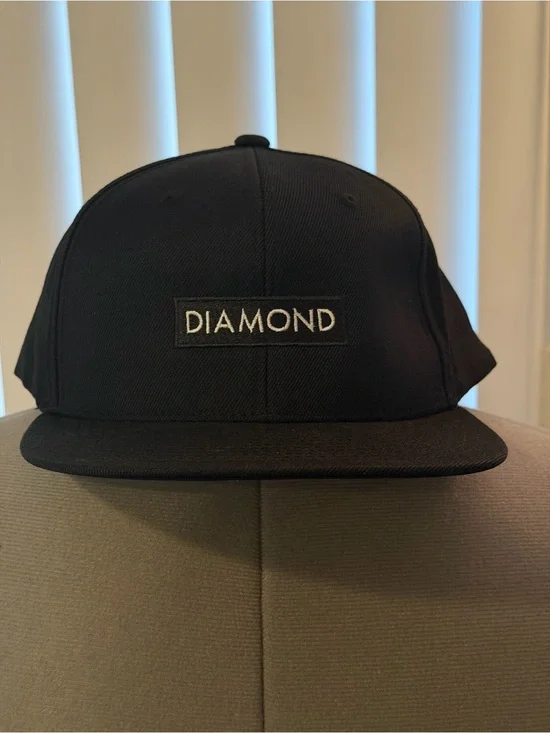 Diamond Supply Co. Black Box Logo Snapback Hat