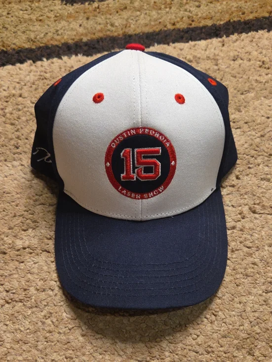 Dustin Peoroia Red Sox Hat Laser Show Rare