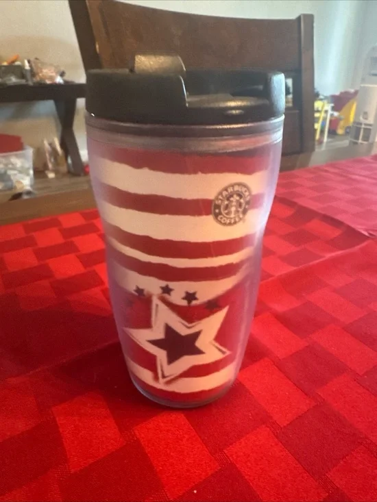 Star & Stripe Travel Tumbler - Red, White, Navy