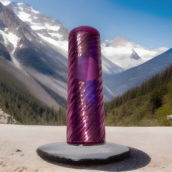 Starbucks 2022 Christmas‎ Holiday Sangria Pink Spiral Textured Tumbler 16oz Cup