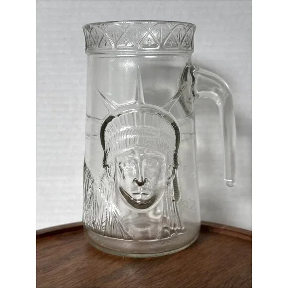 Vintage 1985 Anchor Hocking Statue of Liberty Centennial Beer Mug Glass