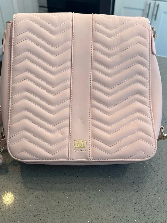 Piper Noble Charlotte Pink Display Backpack Crossbody Purse Vegan Leather