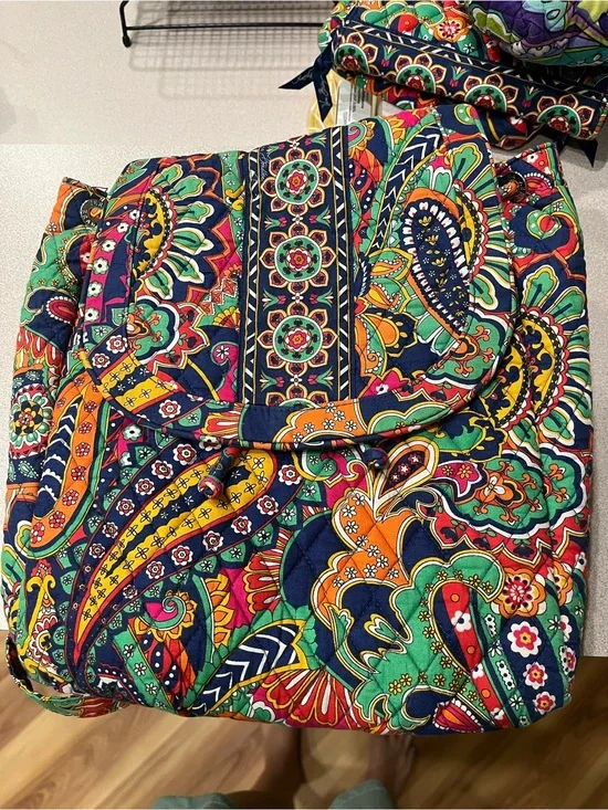 Vera Bradley Paisley Quilted Backpack