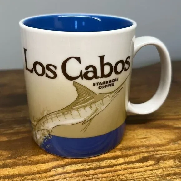 Starbucks‎ Los Cabos Mexico Fishing Global Icon Collector City Series Mug 2016