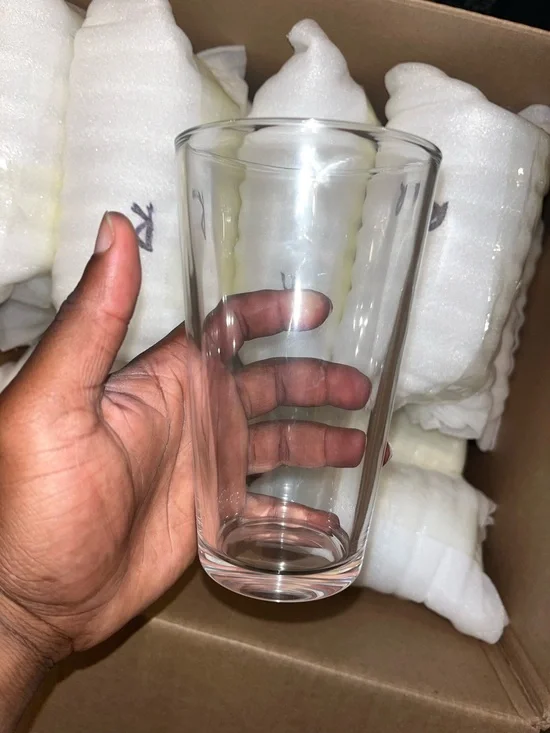 2 Clear Glass Tumbler - Classic Everyday Drinking Glass plus one gift