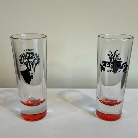 Cabrito Tequila Shot Glass Set of 2