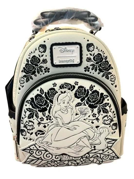 Loungefly Disney Alice In Wonderland Sketch Mini Backpack Unreleased NWT
