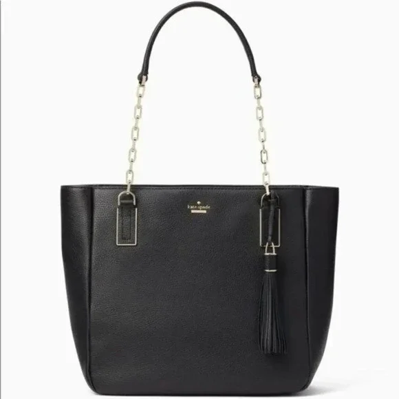 Kate Spade Black Kingston Drive Vivian Leather Shoulder Bag