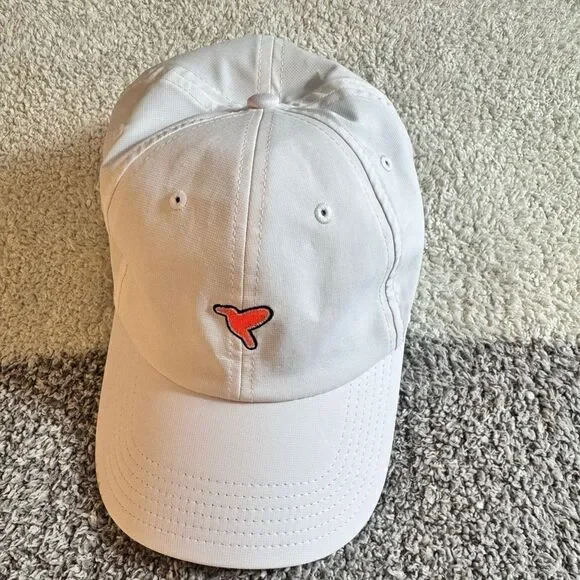 Birddogs Performance‎ Hat Cap Adults Strapback Adjustable White Lightweight Logo