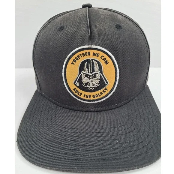Star Wars Darth Vader Together We Can Rule The Galaxy Snapback Hat Men Black Cap