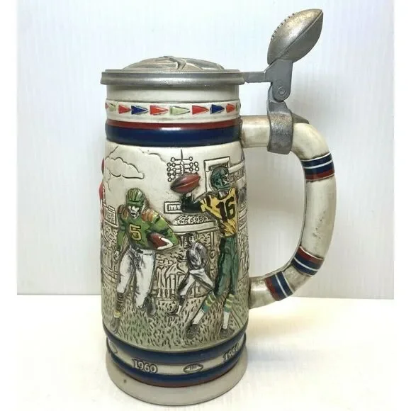 Vintage Avon NFL Football Beer Stein #12614 1983 Made In Brazil 1983