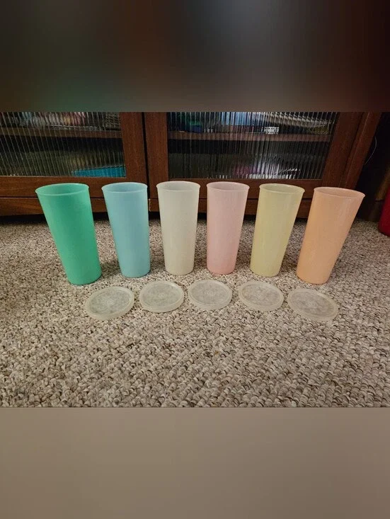 Tupperware Pastel Cups