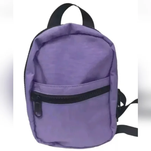 BP Purple Mini Nylon Backpack Nordstrom Zipper Micro Unisex Packable Travel New