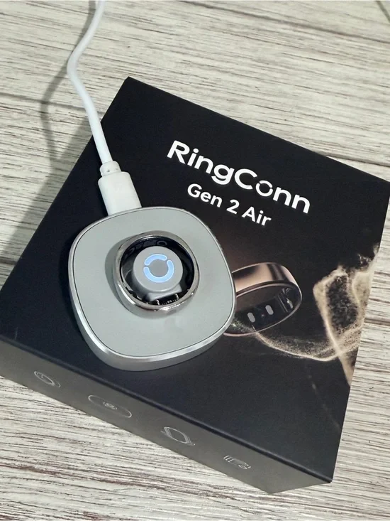 RingConn Gen 2 Air Smart Ring Charger - Silver/Gray
