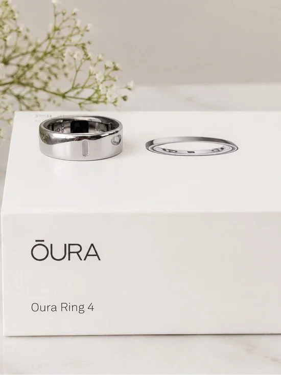 Oura Silver Polished Smart Ring