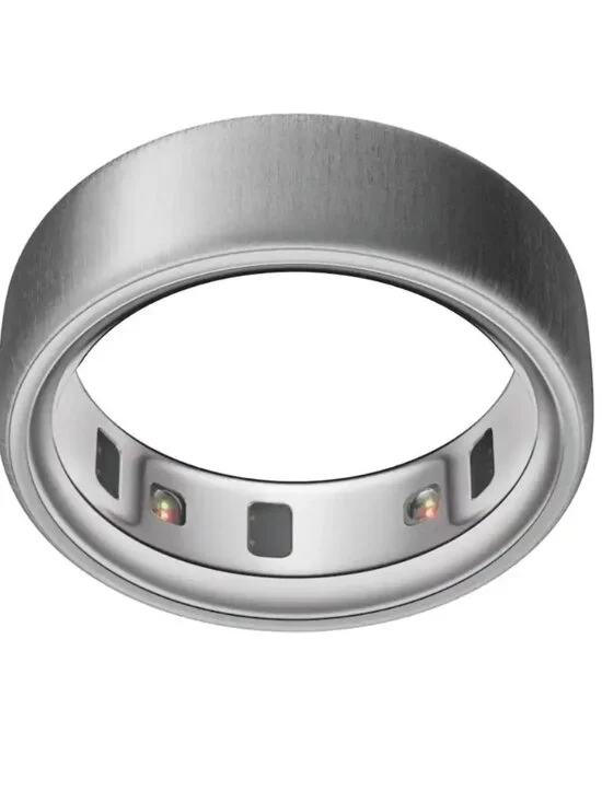Oura Ring 4 Brushed Silver Size 7