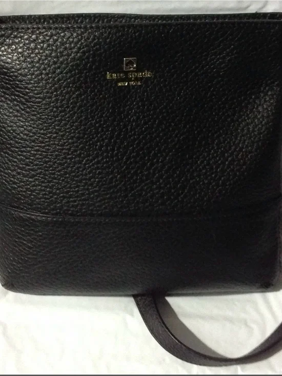 kate spade Black Pebbled Leather Crossbody Shoulder Bag with Tags
