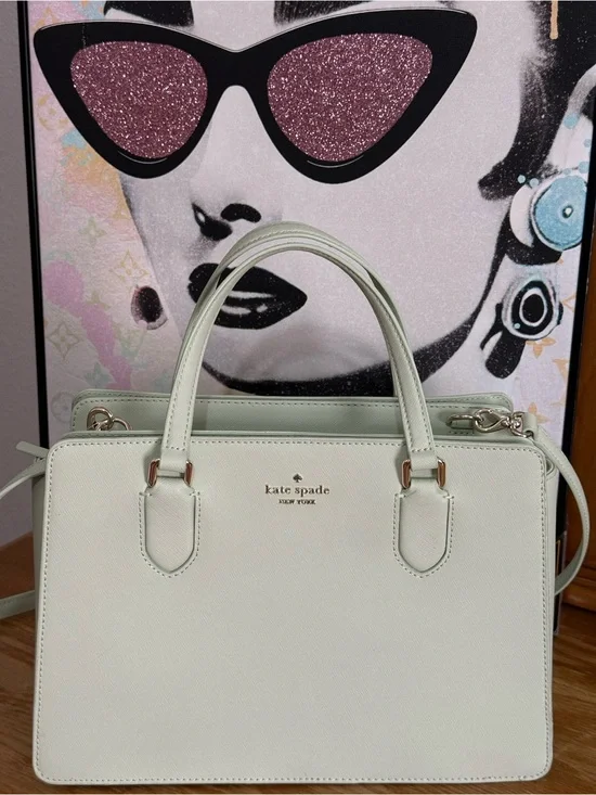 kate spade Mint Green Saffiano Leather Satchel