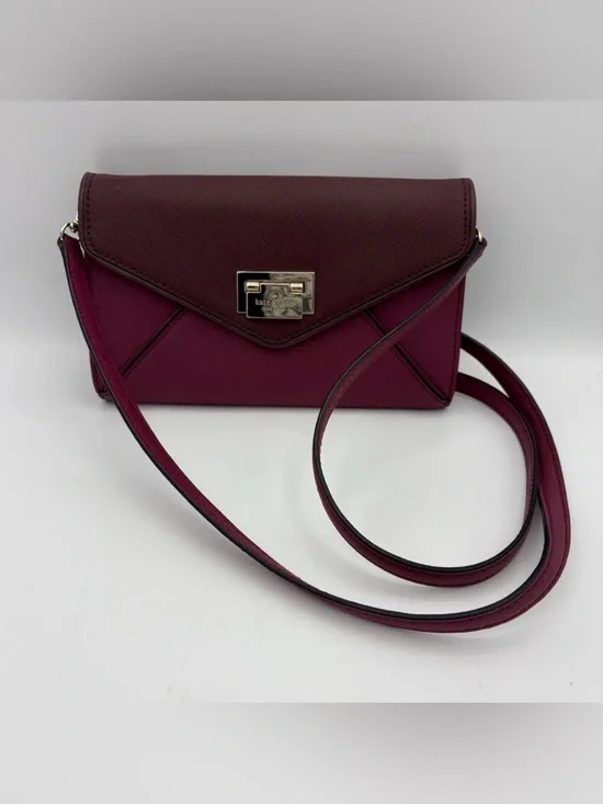 Kate Spade Wesley Place Natalie Leather Envelope Messenger Crossbody Bag Clutch