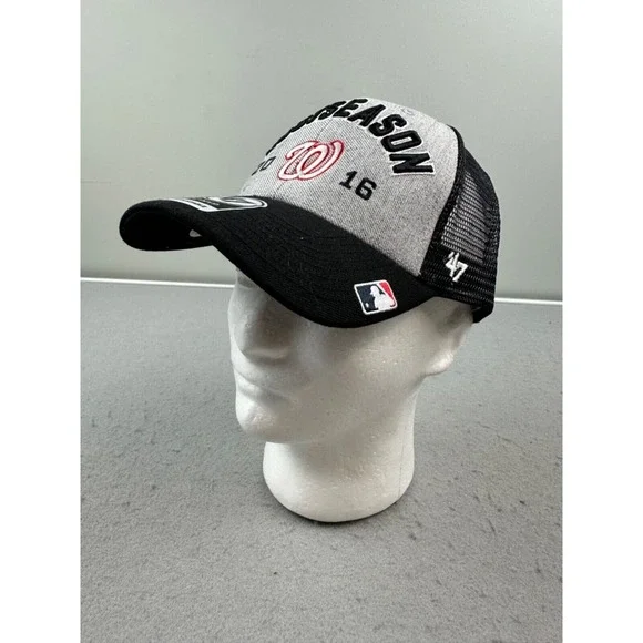 '47 MVP Washington Nationals MLB Postseason Cap Adjustable Meshback Baseball Hat