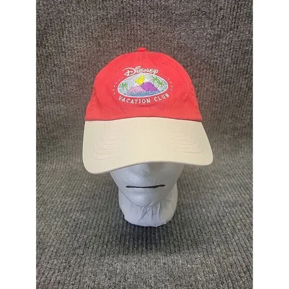 Disney Vacation Club Member Exclusive Hat‎ Walt Disney World Red Adjustable Hat