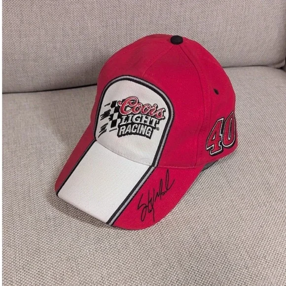 Coors Light NASCAR Red Hat Cap Sterling Martin #40 Chip Ganassi‎ Racing Chase