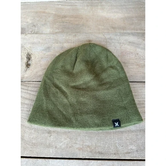 Hurley Skull Cap Ski Beanie Olive Green Color One Size‎