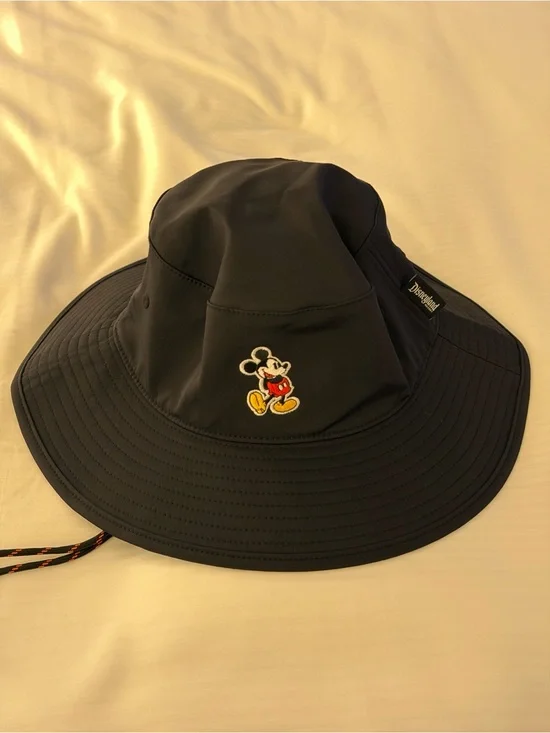 Disney Black Bucket Hat with Embroidered Mickey
