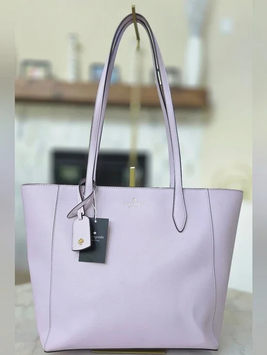 Kate Spade New York Dana Large Tote Violet Lavender Saffiano PVC NWT