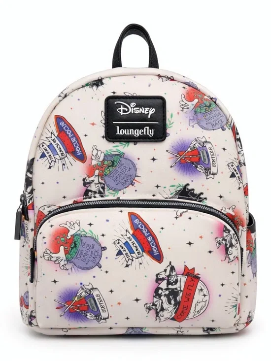 Loungefly Disney Hocus Pocus Icons Tattoo Print Mini Backpack Sanderson Sisters