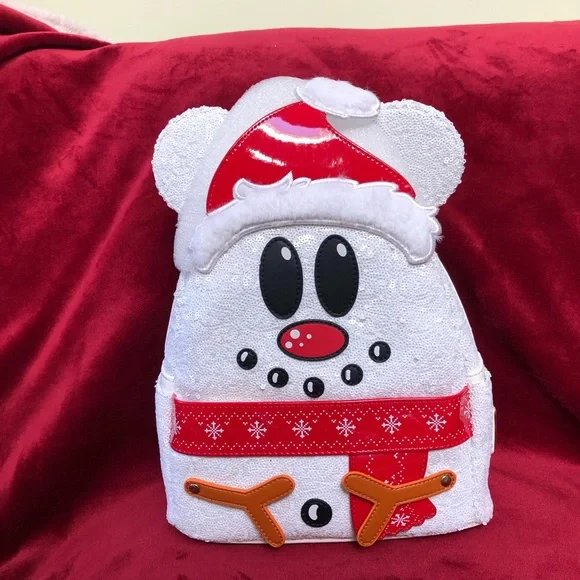 Loungefly Disney Winter Mickey Mini Backpack NWT