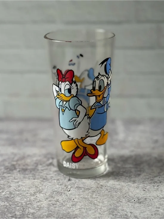 Vintage 1978 Pepsi Series Daisy & Donald Duck Drinking Glass
